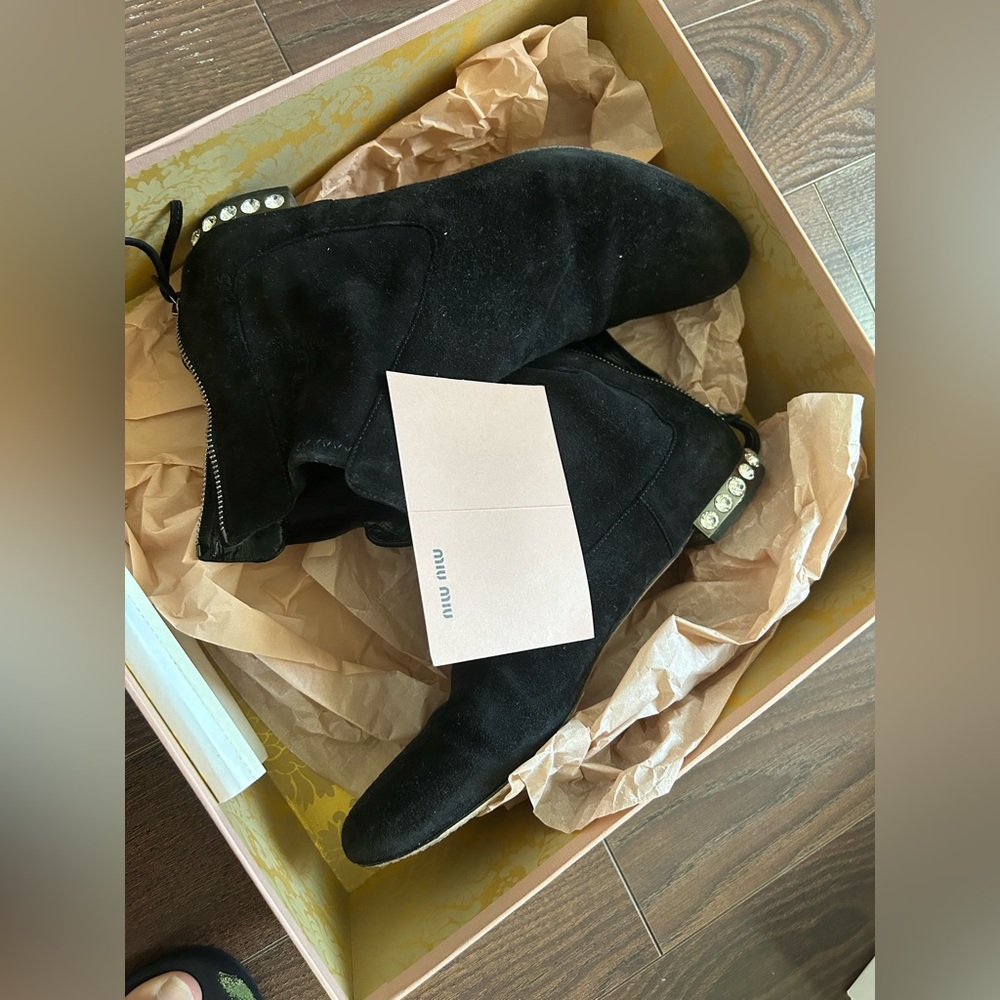 Miu Miu Crystal Boots